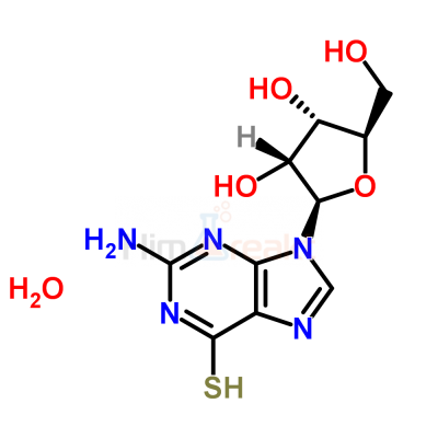 (-)-2-Амино-6-меркаптопурин рибозид гидрат