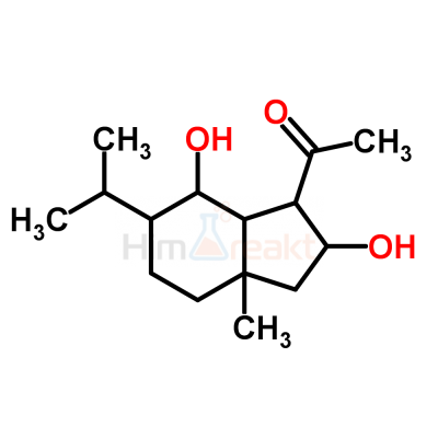7-Ацетил-5,8-дигидрокси-4-изопропил-1-метилбицикло[4.3.0]нонан