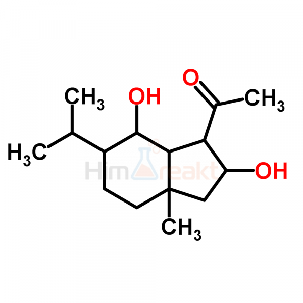 7-Ацетил-5,8-дигидрокси-4-изопропил-1-метилбицикло[4.3.0]нонан