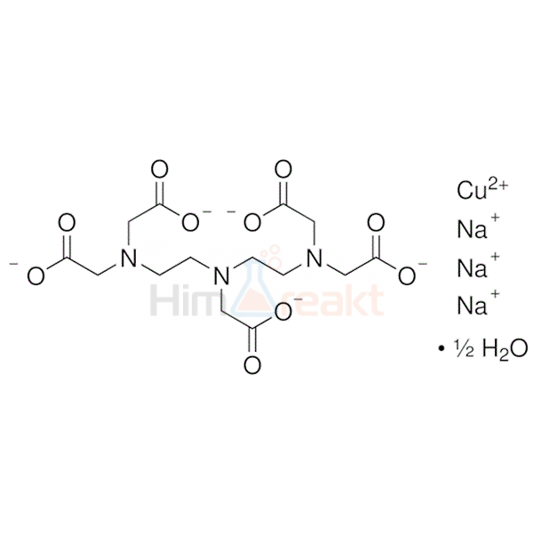 Диэтилентриамин-пентауксусная кислота медь(II) тринатриевая соль полугидрат