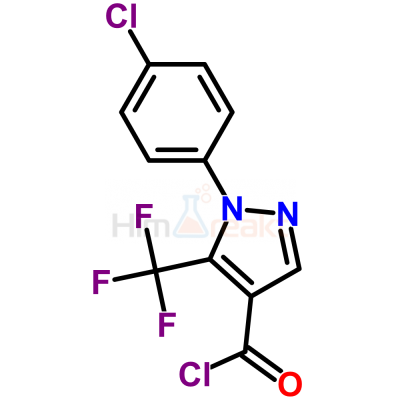 2-(4-Хлорфенил)-3-(трифторметил)пиразол-4-карбонил хлорид