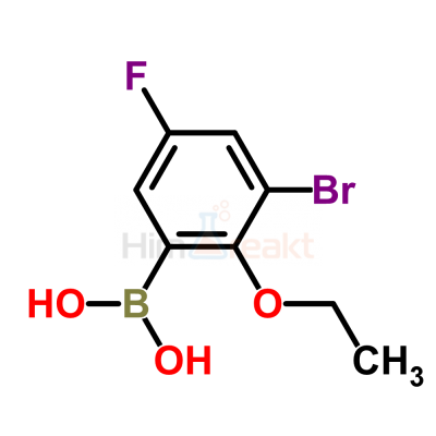 3-Бром-2-этокси-5-фторфенилборная кислота