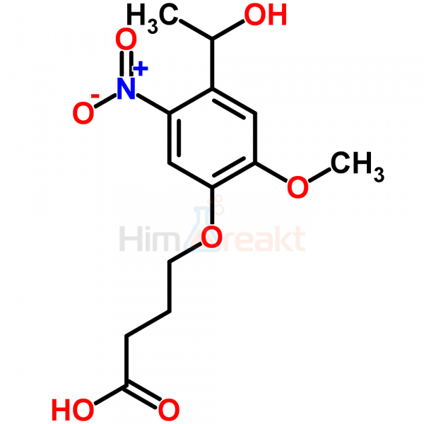 4-[4-(1-Гидроксиэтил)-2-метокси-5-нитрофенокси]масляный кислота
