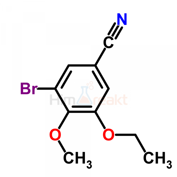 3-Бром-5-этокси-4-метоксибензонитрил