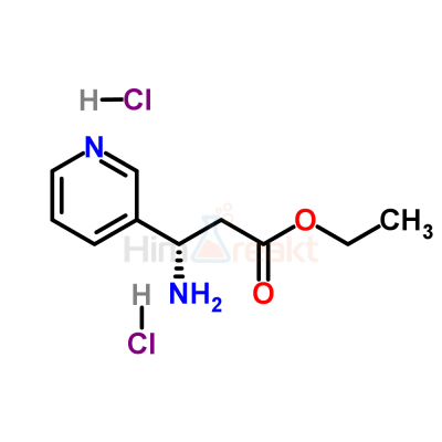 (S)-3-амино-3-(3-пиридил)-пропионовая кислота этиловый эфир дигидрохлорид