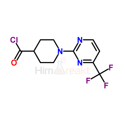 1-[4-(Трифторметил)пиримидин-2-ил]пиперидин-4-карбонил хлорид