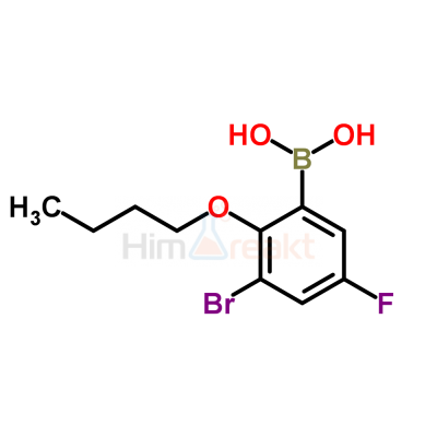 3-Бром-2-бутокси-5-фторфенилборная кислота