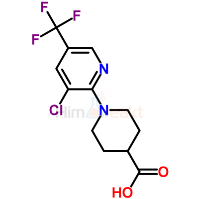 1-[3-Хлор-5-(трифторметил)-2-пиридинил]-4-пиперидинкарбоновая кислота