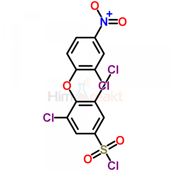 3,5-Дихлор-4-(2-хлор-4-нитрофенокси)бензол-1-сульфонил хлорид