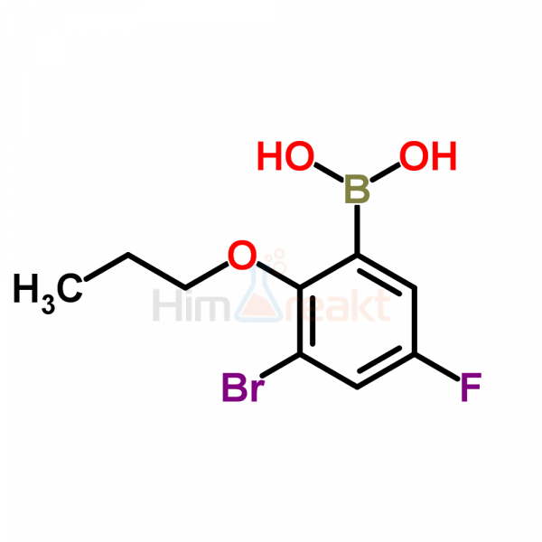 3-Бром-5-фтор-2-пропоксифенилборная кислота