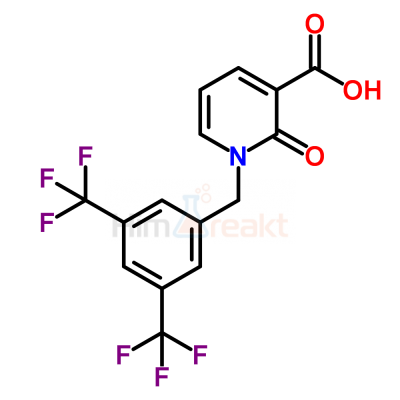 1-[3,5-Бис(трифторметил)бензил]-2-оксо-1,2-дигидро-3-пиридинкарбоновая кислота