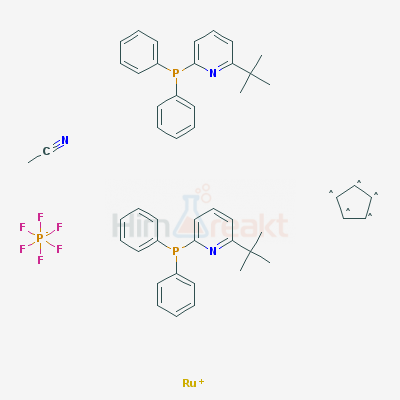 Ацетонитрилбис[2-дифенилфосфино-6-т-бутилпиридин]циклопентадиенилрутений(II) гексафторфосфат