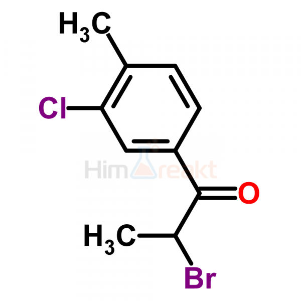 2-Бром-1-(3-хлор-4-метилфенил)пропан-1-он