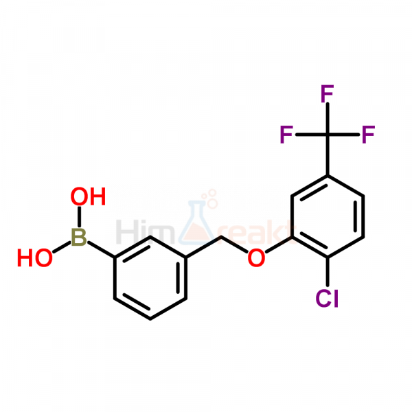 3-((2'-Хлор-5'-(трифторметил)фенокси)метил)фенилборная кислота