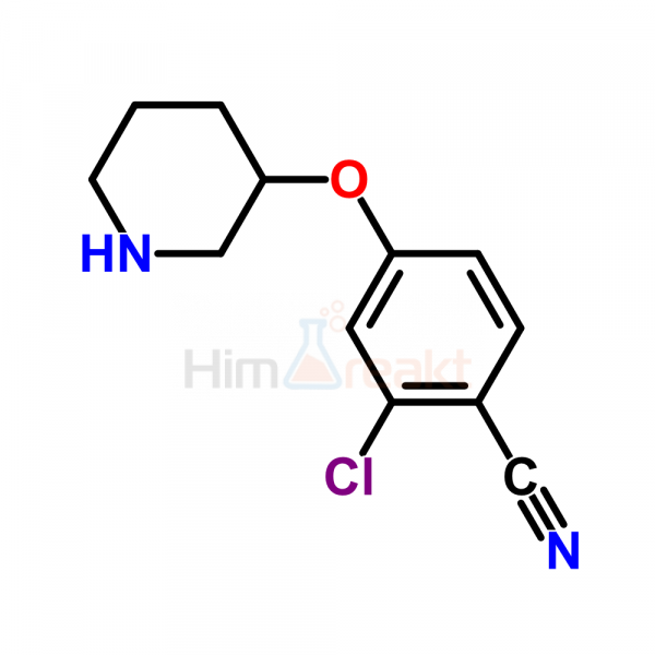 2-Хлор-4-(пиперидин-3-илокси)бензонитрил