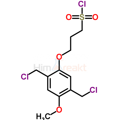 3-[2,5-Бис(хлорметил)-4-метоксифенокси]-1-пропансульфонил хлорид