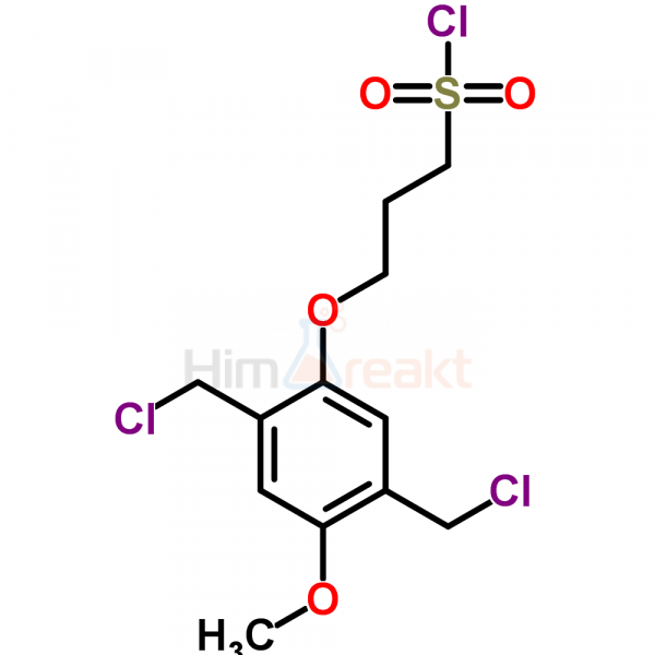 3-[2,5-Бис(хлорметил)-4-метоксифенокси]-1-пропансульфонил хлорид