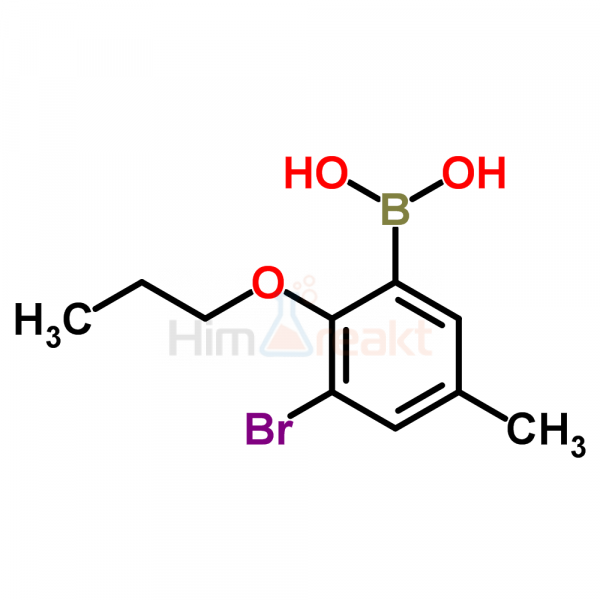 3-Бром-5-метил-2-пропоксифенилборная кислота