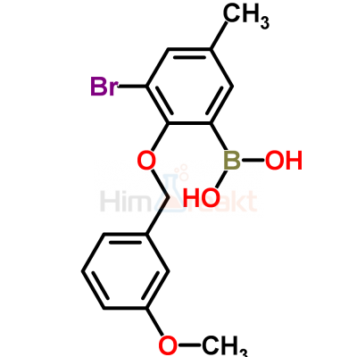 3-Бром-5-метил-2-(3'-метоксибензилокси)фенилборная кислота