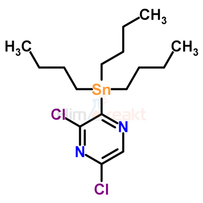 2,6-Дихлор-3-(трибутилстаннил)пиразин
