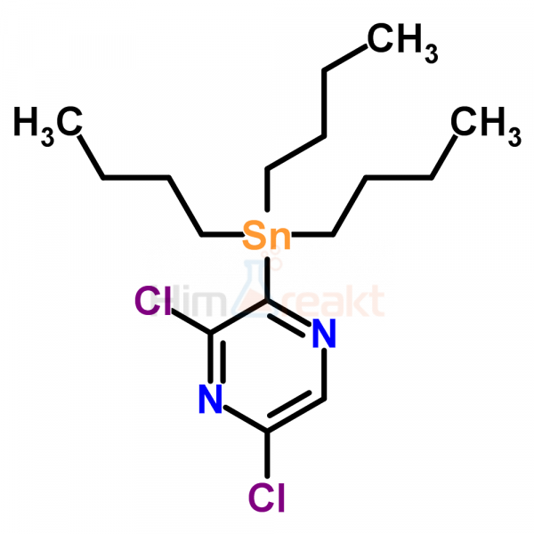 2,6-Дихлор-3-(трибутилстаннил)пиразин