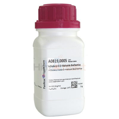 Додецил-бета-Д-мальтозид, для биохимии, AррliChem,  5 г A0819,0005