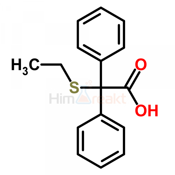 2-Этилтио-2,2-дифенилуксусная кислота