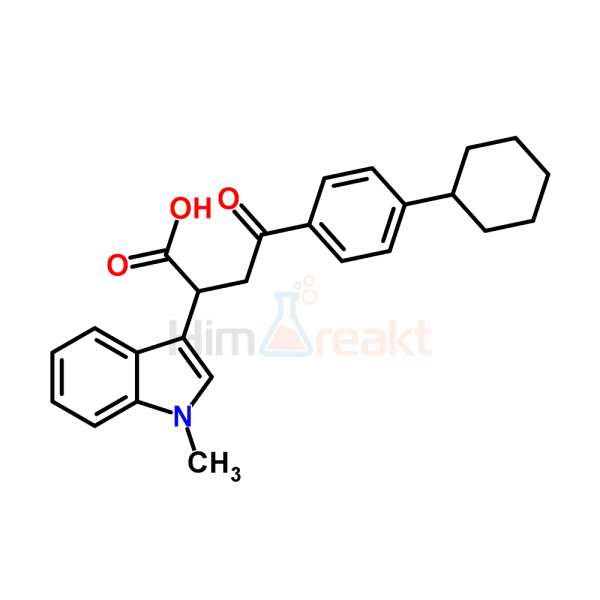 4-(4-Циклогексилфенил)-2-(1-метилиндол-3-ил)-4-оксобутановая кислота