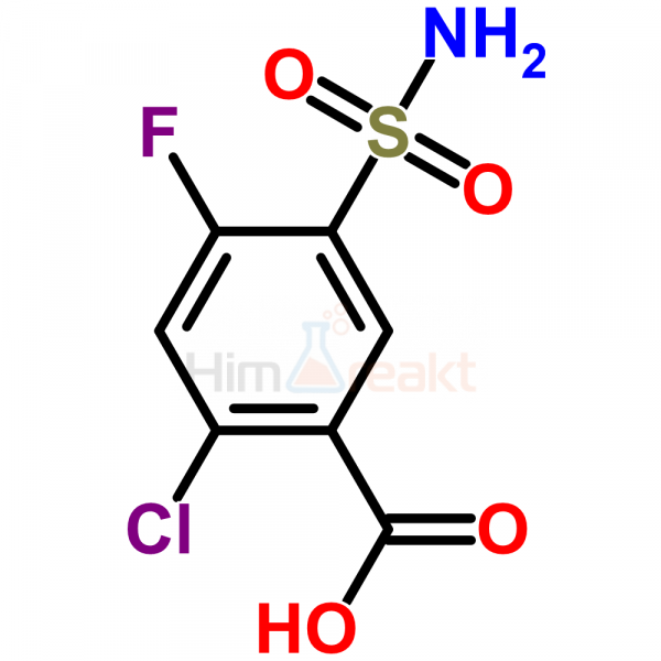 2-Хлор-4-фтор-5-сульфамоилбензойная кислота
