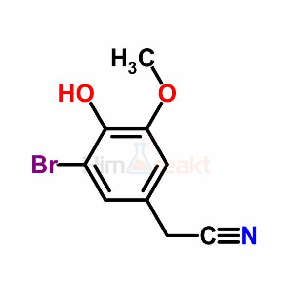 3-Бром-4-гидрокси-5-метоксифенилацетонитрил