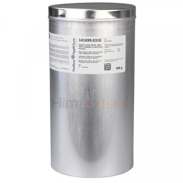 Натрий металлический, бруски, pure