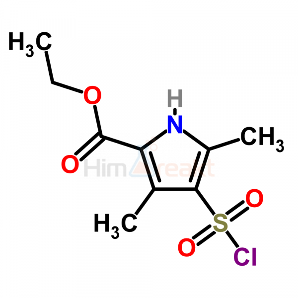 Этил 4-(хлорсульфонил)-3,5-диметил-1H-пиррол-2-карбоксилат
