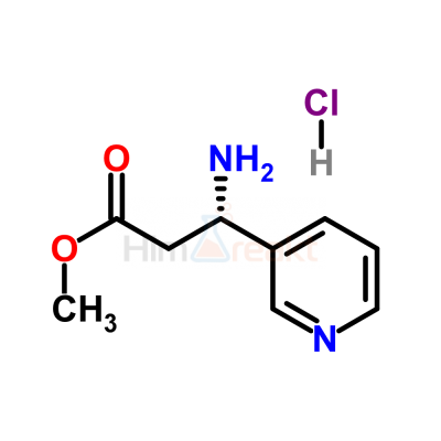 (S)-3-амино-3-(3'-пиридил)пропионовая кислота метиловый эфир гидрохлорид