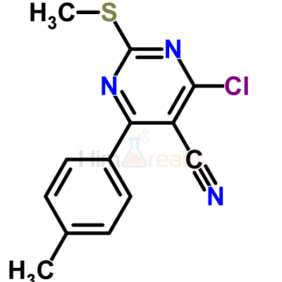 4-Хлор-6-(4-метилфенил)-2-(метилтио)пиримидин-5-карбонитрил