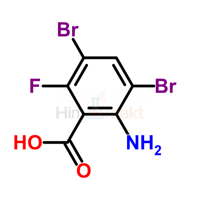 2-Амино-3,5-дибром-6-фторбензойная кислота