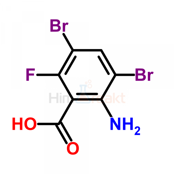 2-Амино-3,5-дибром-6-фторбензойная кислота