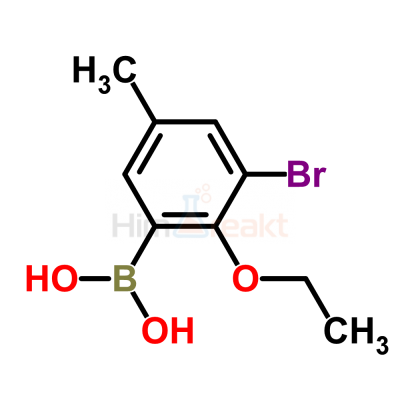 3-Бром-2-этокси-5-метилфенилборная кислота