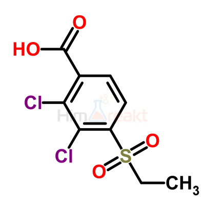 2,3-Дихлор-4-(этилсульфонил)бензолкарбоновая кислота