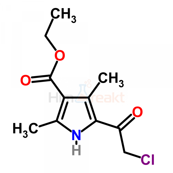 1H-пиррол-3-карбоновая кислота, 5-(2-хлорацетил)-2,4-диметил-, этиловый эфир