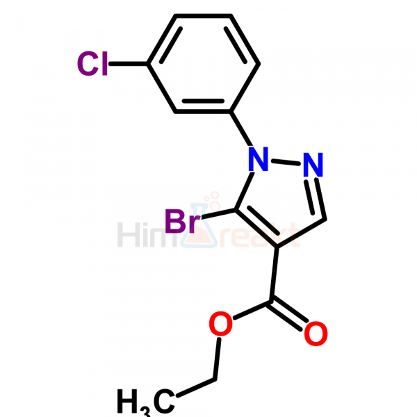 Этил 5-бром-1-(3-хлорфенил)-1H-пиразол-4-карбоксилат