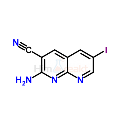 2-Амино-6-йодо-[1,8]нафтиридин-3-карбонитрил