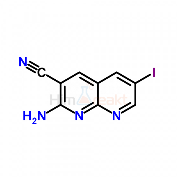2-Амино-6-йодо-[1,8]нафтиридин-3-карбонитрил