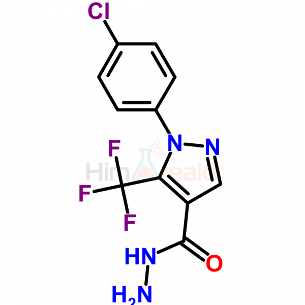 2-(4-Хлорфенил)-3-(трифторметил)пиразол-4-карбоновая кислота гидразид