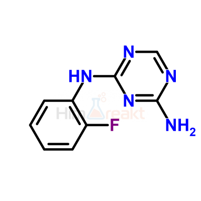 2-Амино-4-(2-фторфениламино)-1,3,5-триазин