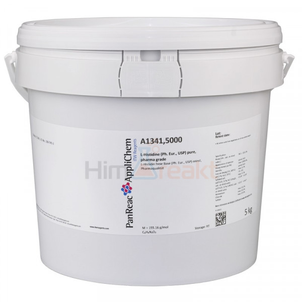L-гистидин, pure Ph. Eur., USP,  AppliChem, 5 кг A1341,5000