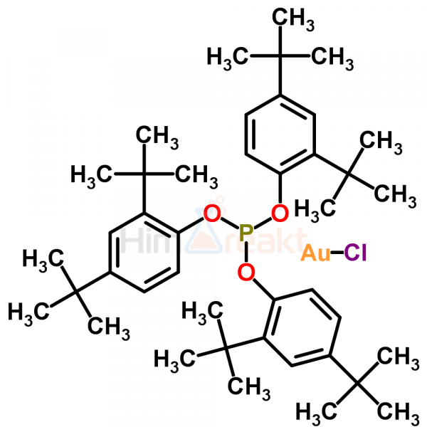 Хлор[трис(2,4-ди-трет-бутилфенил)фосфит]золото