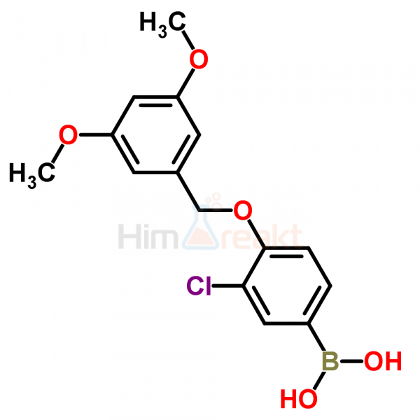 3-Хлор-4-(3',5'-диметоксибензилокси)фенилборная кислота