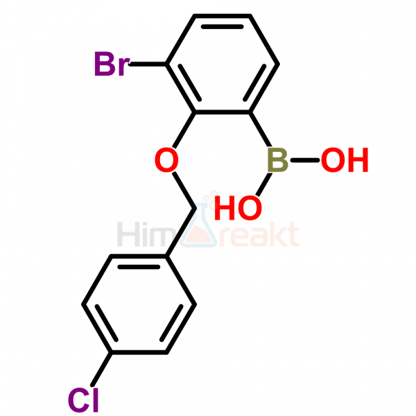 3-Бром-2-(4'-хлорбензилокси)фенилборная кислота