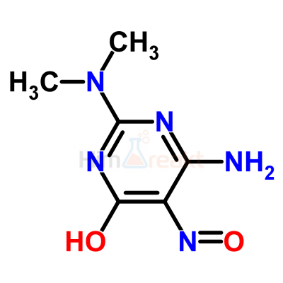 4-Амино-2-диметиламино-6-гидрокси-5-нитрозопиримидин