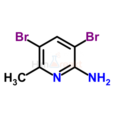 2-Амино-3,5-дибром-6-метилпиридин